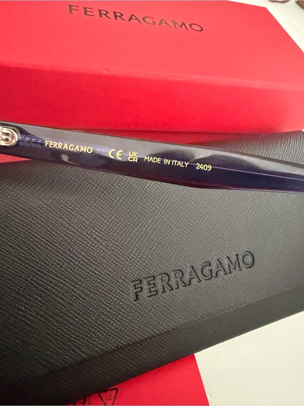 Salvatore Ferragamo Men's Black Sunglasses with Dark Lenses